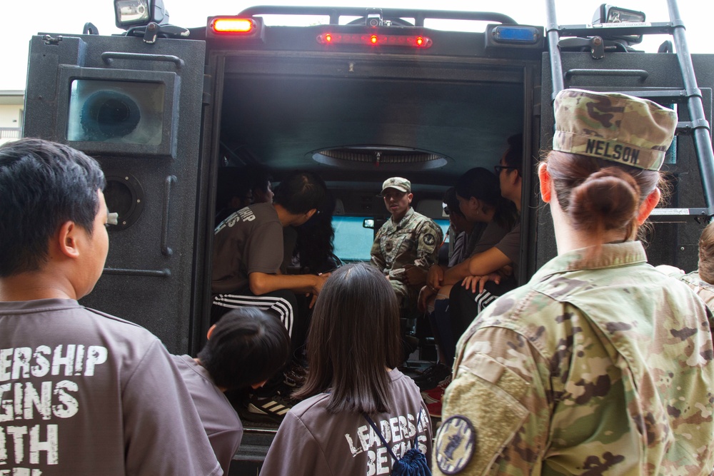 89th Military Police Brigade Hosts Austin Police Department Youth Camp at Fort Hood
