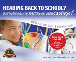 Back to School savings:  Commissaries help parents get more for less in August as children return to the classroom