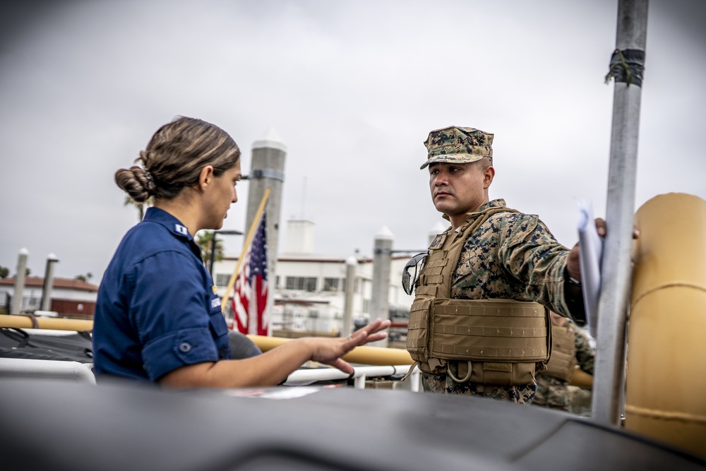 Reserve Marines participate in U.S. Coast Guard IAX