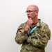 Nevada National Guard Senior Enlisted Leader, Command Sgt. Maj. Michael Spaulding talks with members of the Nevada National Guard at Cyber Dawn 2021