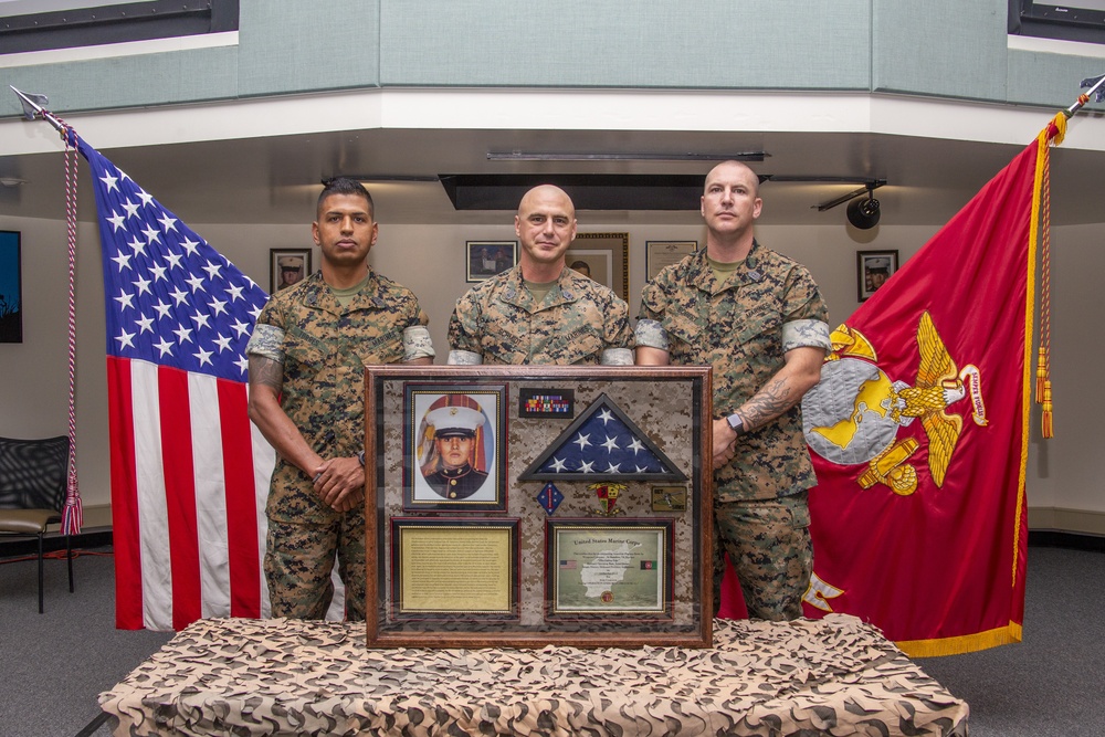 Marine receives first ever Lance Cpl. Irvin M. Ceniceros Award