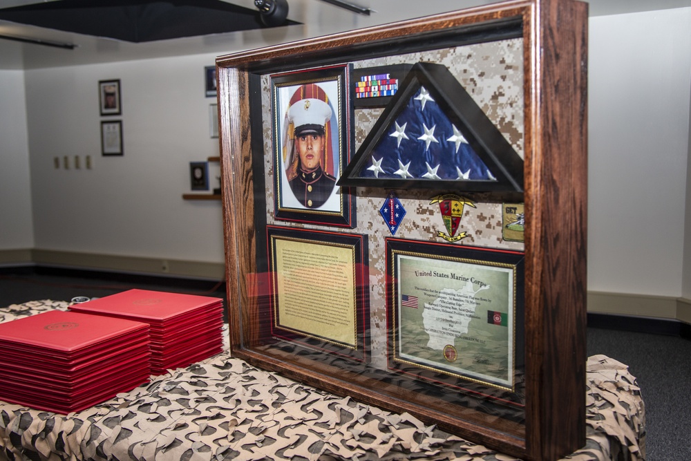 Marine receives first ever Lance Cpl. Irvin M. Ceniceros Award