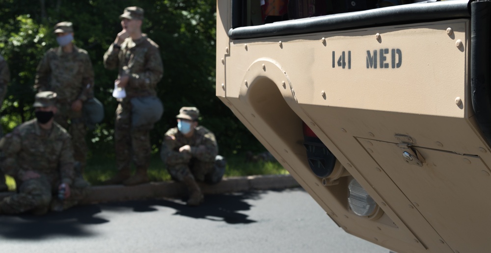 141st Medical Company, 118th Medical Battalion Health Care Specialists conduct training