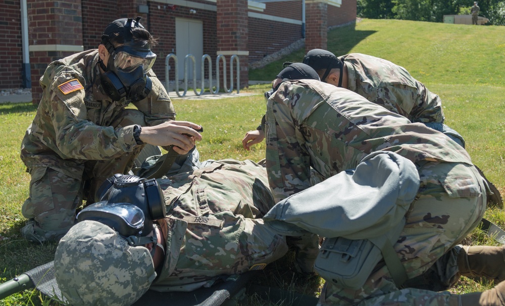 141st Medical Company, 118th Medical Battalion Health Care Specialists conduct training