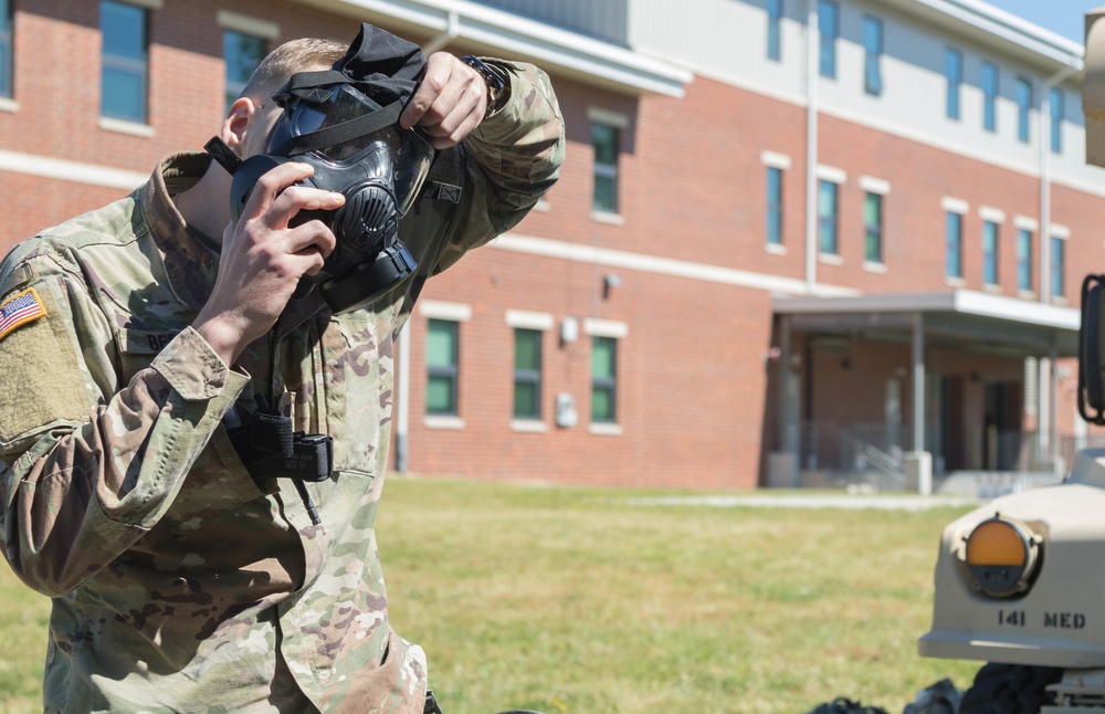 141st Medical Company, 118th Medical Battalion Health Care Specialists conduct training