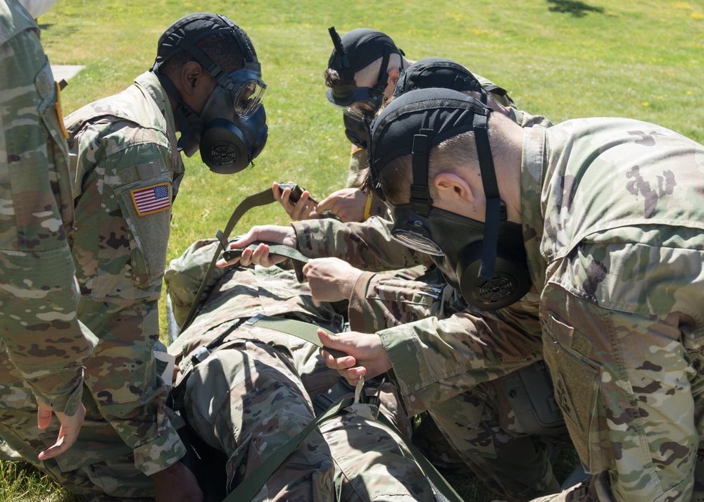 141st Medical Company, 118th Medical Battalion Health Care Specialists conduct training