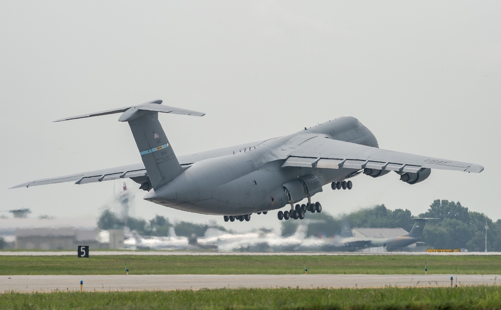 C-5M Super Galaxy departs Dover AFB