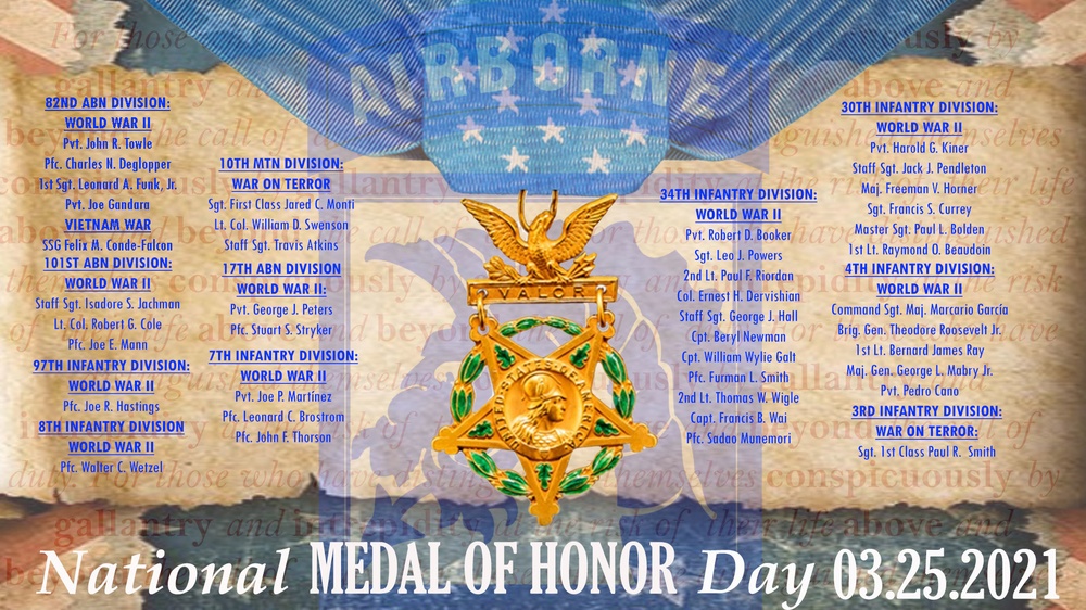 Medal of Honor Recipients from XVIII Airborne Corp