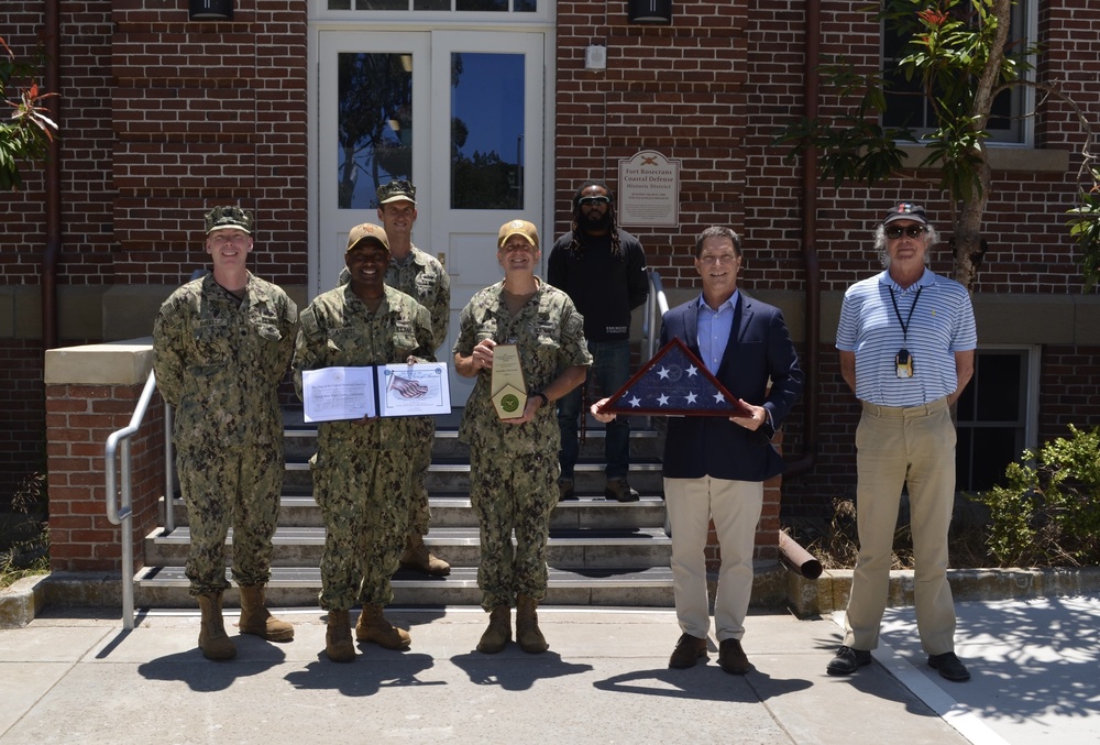 Rear Adm. Stephen D. Barnett, Commander, Navy Region Southwest, visits Naval Base Point Loma