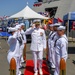 Capt. John Fay, Commodore, LCSRON ONE, departs from USS Independence (LCS 2) decommisioning