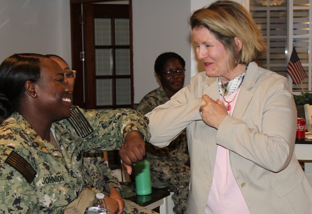 CNO Spouse Hosts Women's Focus Groups with Sailors at Naval Base Guam