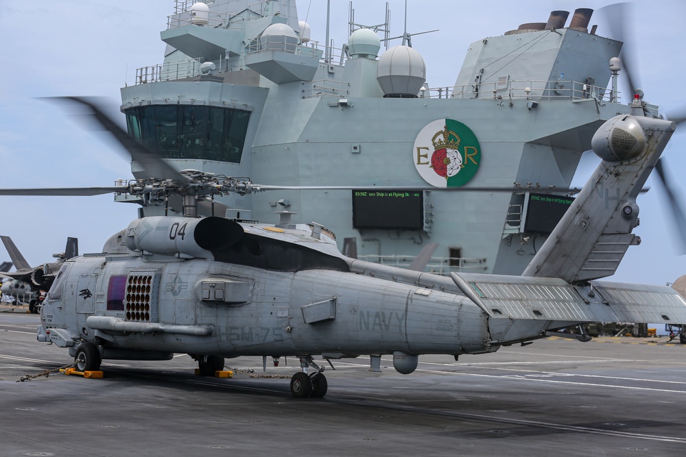 HSM-75 Visits HMS Queen Elizabeth