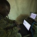 Marines with MACS-4 set up a Tactical Air Operations Center