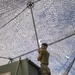 Marines with MACS-4 set up a Tactical Air Operations Center