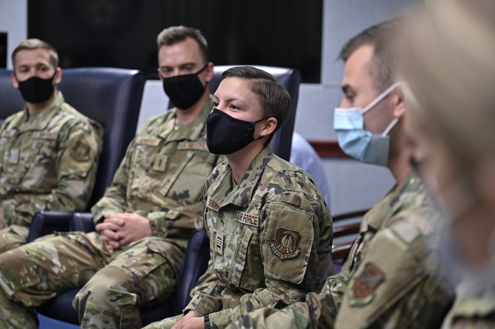 CSAF Brown office call with Air Force interns