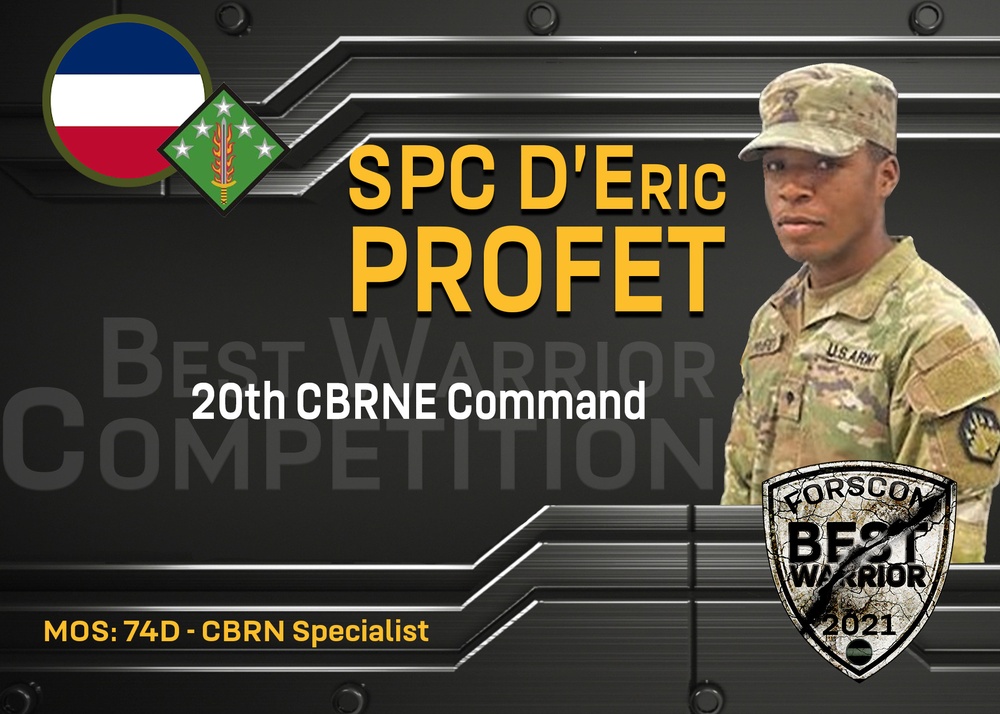 2021 FORSCOM Best Warrior Competition - SPC D'Eric Profet, 20th CBRNE Command