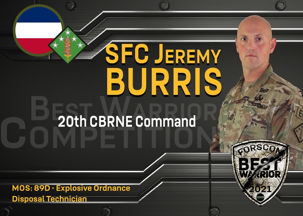 2021 FORSCOM Best Warrior Competition - SFC Jeremy Burris, 20th CBRNE Command