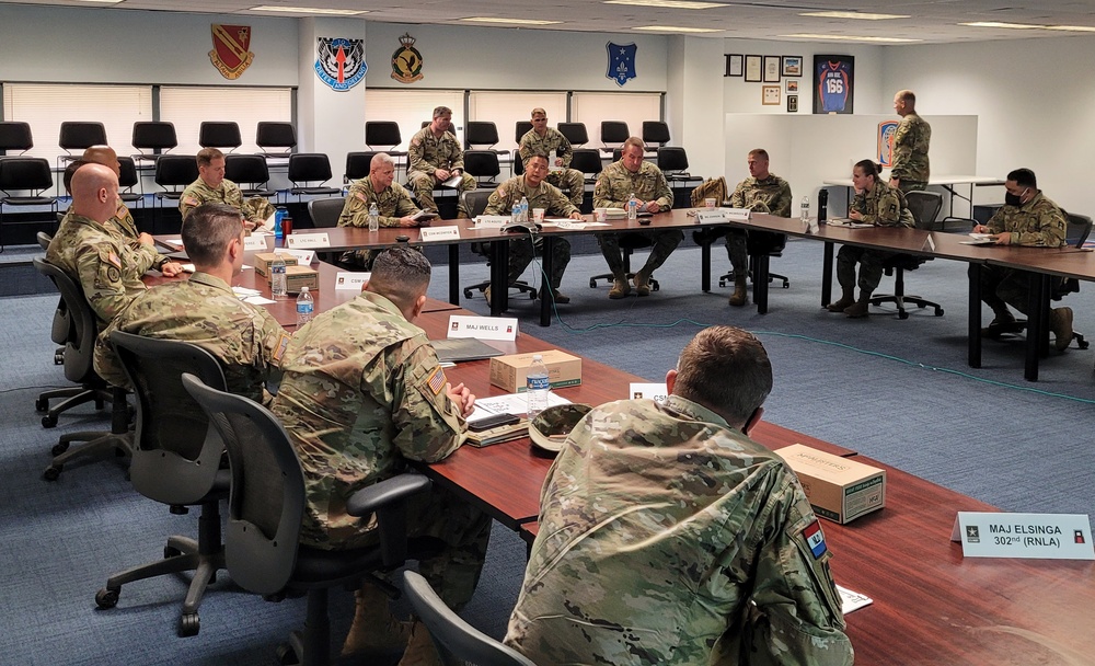 First Army and Division West commanders meet with 166th Aviation Brigade