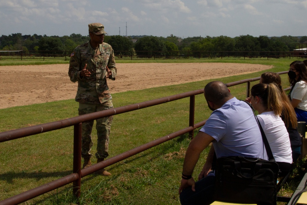 Civilians attend a day in the life of a soldier on Fort Hood