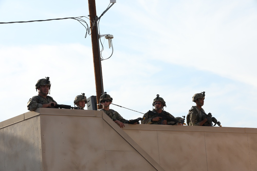 Oklahoma National Guard’s 45th IBCT Assault the Mock City of Ujen at NTC