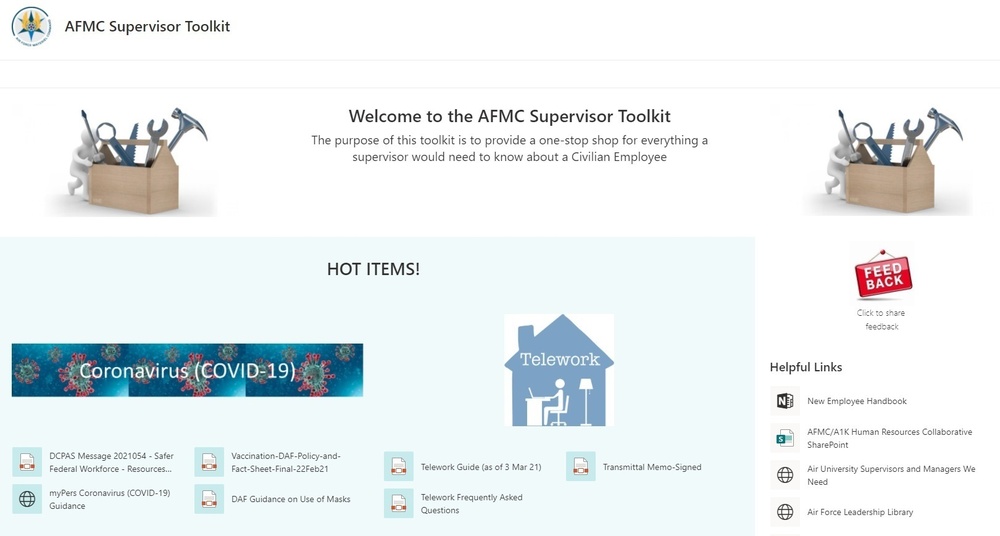 AFMC Supervisor Toolkit augments new leader success