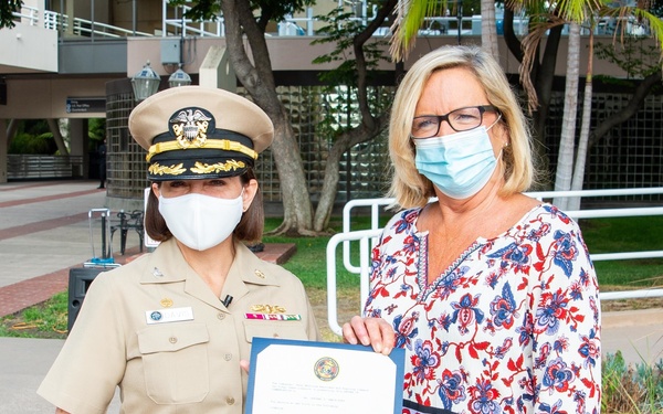 Staff Member Receives Award Onboard NMRTC San Diego July 30