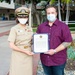 Staff Member Receives Award Onboard NMRTC San Diego July 30