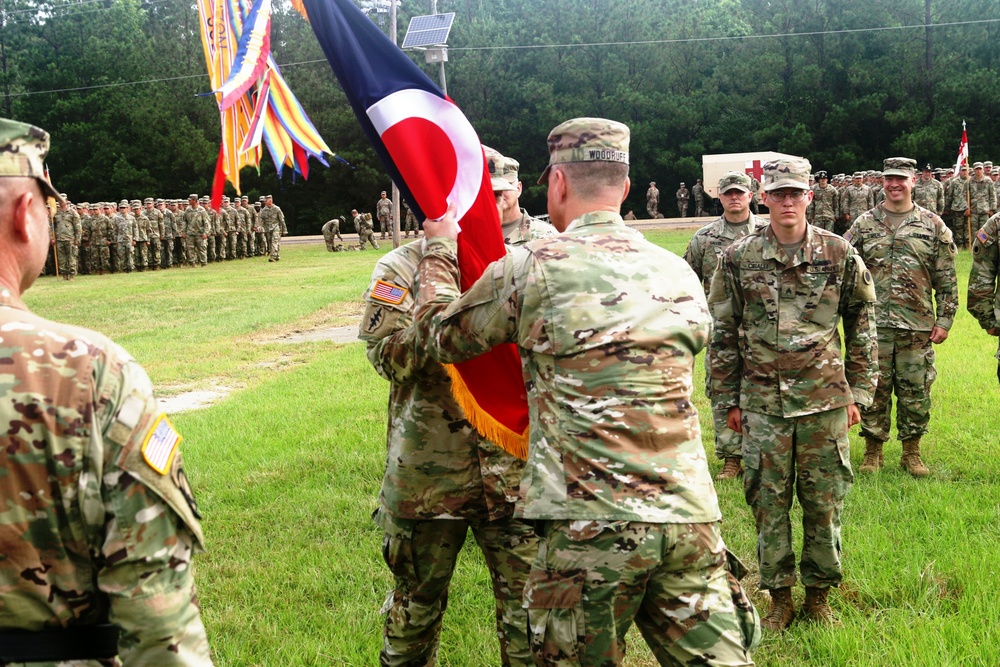 37th IBCT conducts change of command during monthlong training at JRTC