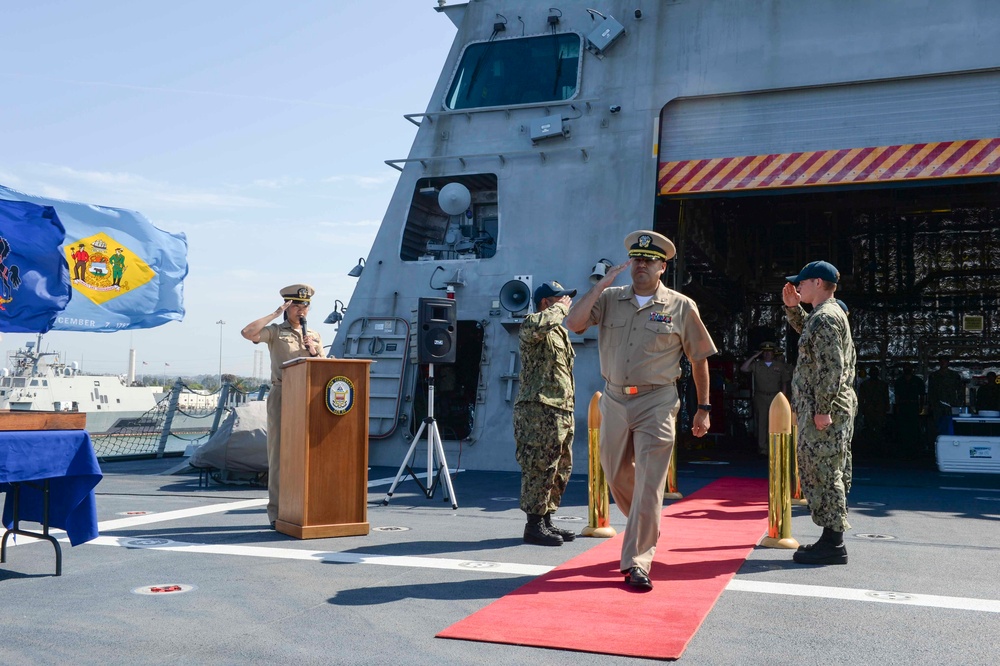 USS Charleston Blue Crew Change of Command Ceremony