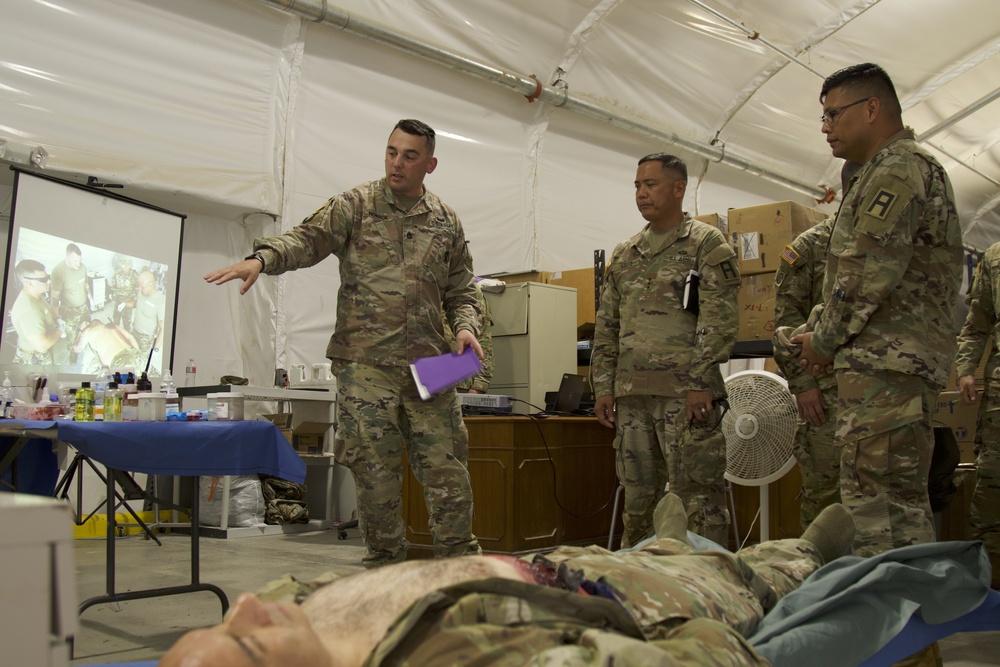 First Army CG conducts tour of NFHTX facilities by 4-393 TSBN