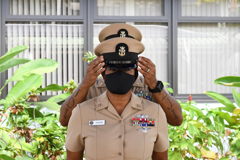 Hospital Corpsman Master Chief Crystal Ingram Frocking Ceremony