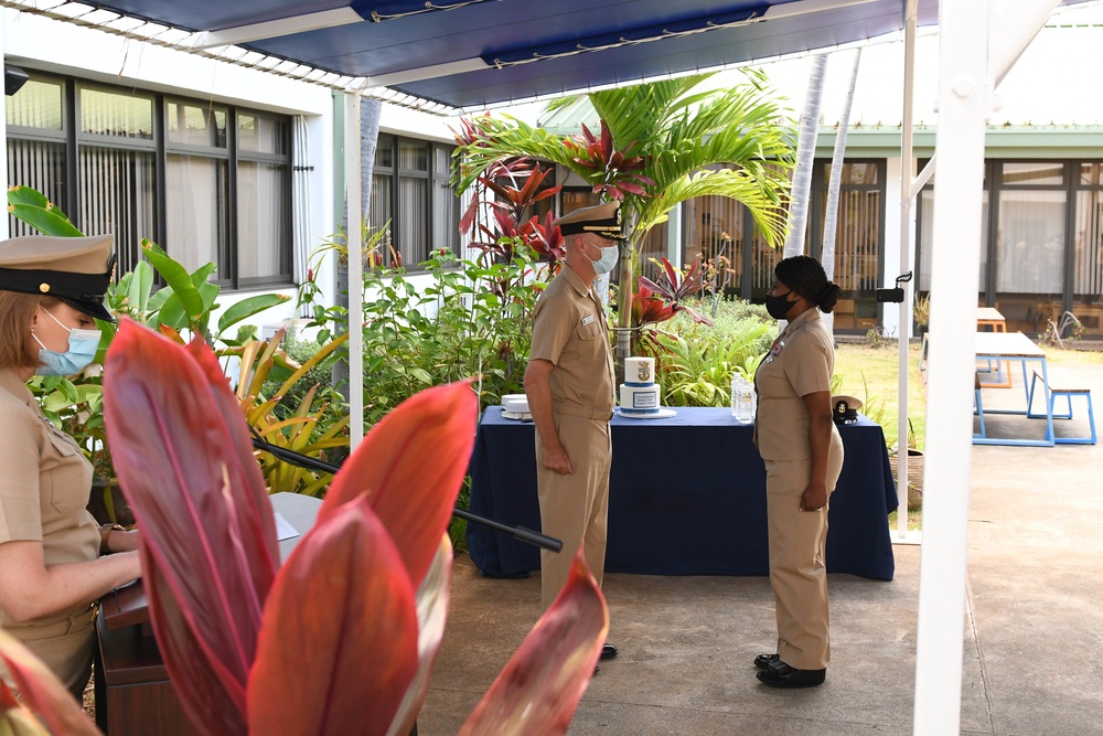 Hospital Corpsman Master Chief Crystal Ingram Frocking Ceremony