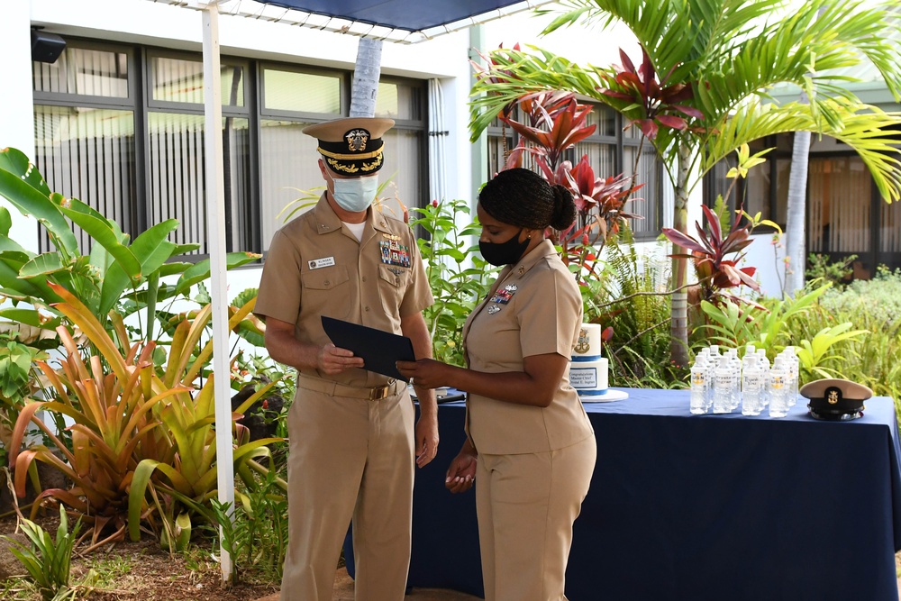 Hospital Corpsman Master Chief Crystal Ingram Frocking Ceremony