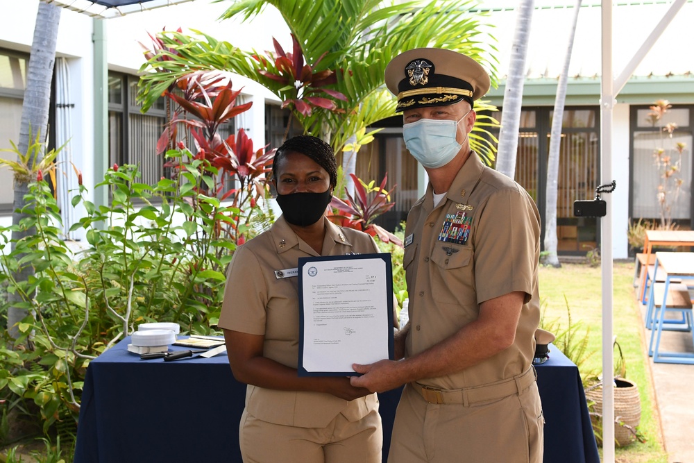 Hospital Corpsman Master Chief Crystal Ingram Frocking Ceremony