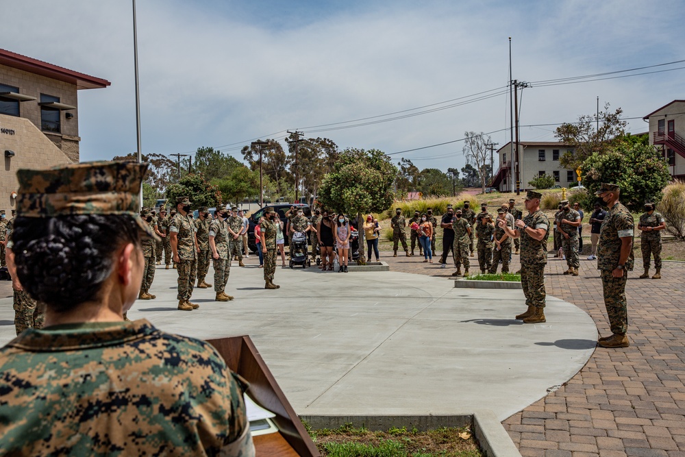 1st MLG Command Retention Reenlistment and Signing Day Ceremony