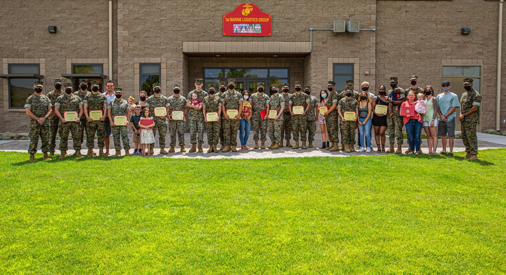 1st MLG Command Retention Reenlistment and Signing Day Ceremony