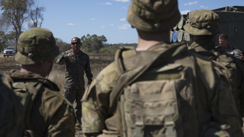 Talisman Sabre 21: U.S. Marines with VMGR-152 transport HIMAR