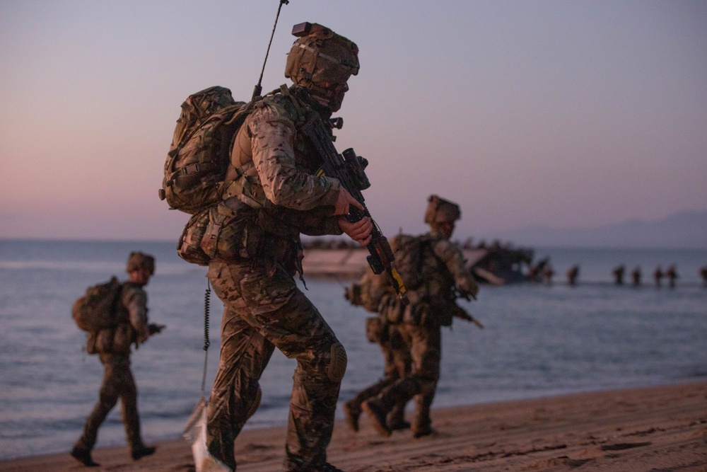 Talisman Sabre 21:  US, Australian, UK, Japan forces conduct amphibious landing exercise