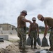 U.S. Navy Seabees in Guam set up an Asphalt Batch Plant