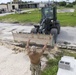 U.S. Navy Seabees in Guam set up an Asphalt Batch Plant