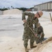 U.S. Navy Seabees in Guam set up an Asphalt Batch Plant