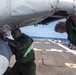 Sailors conduct maintenance on an MH-60R Seahawk assigned to the “Warlords” of Helicopter Maritime Strike Squadron (HSM-51)