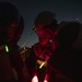 Sailors review instructions during a replenishment-at-sea (RAS)