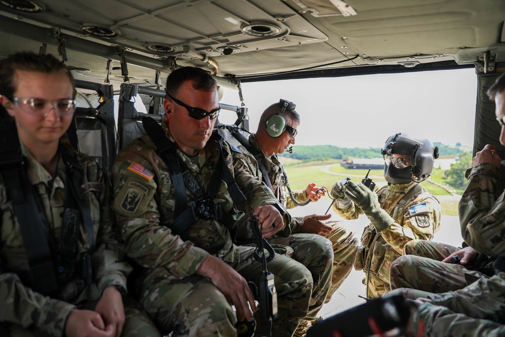 Regional Command - East Command Sgt. Major Takes Familiarization Flight Over Kosovo