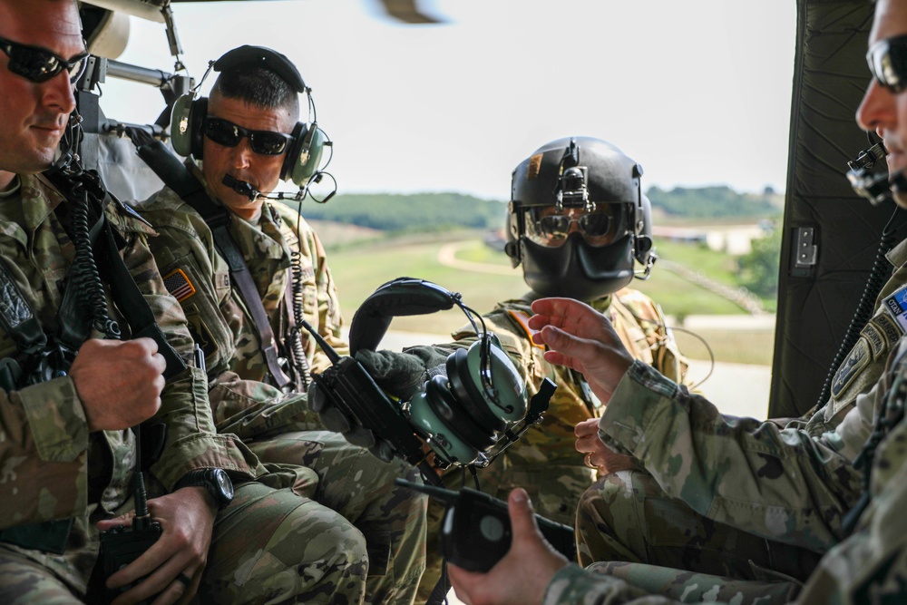 Regional Command - East Command Sgt. Major Takes Familiarization Flight Over Kosovo