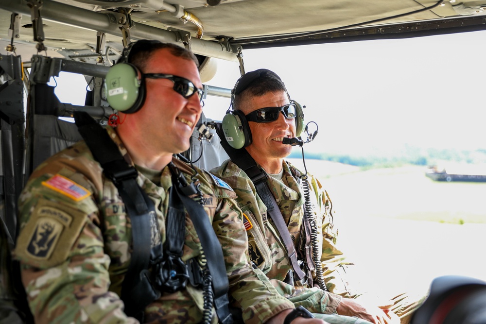 Regional Command - East Command Sgt. Major Takes Familiarization Flight Over Kosovo