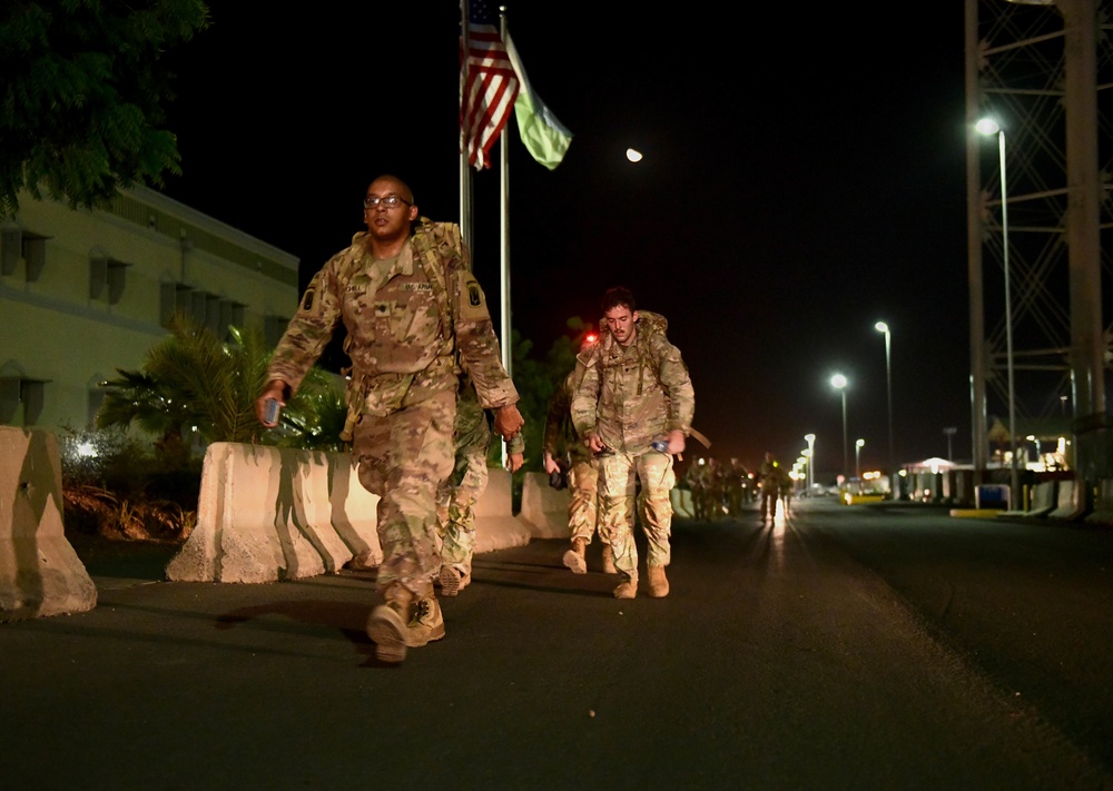 Norwegian Foot March In Djibouti, Africa