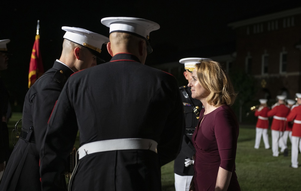 DSD Hicks attends Marine Barracks 8th and I Parade