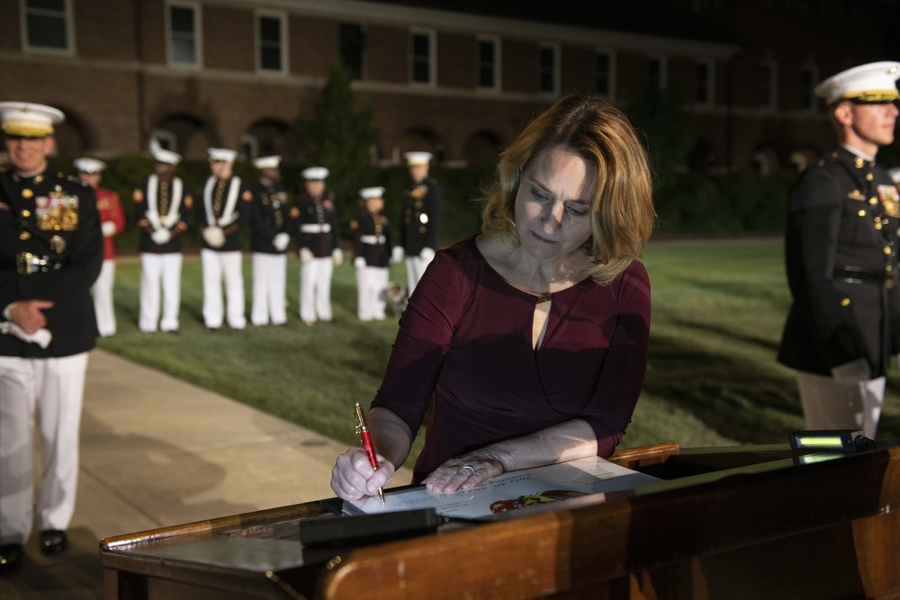 DSD Hicks attends Marine Barracks 8th and I Parade