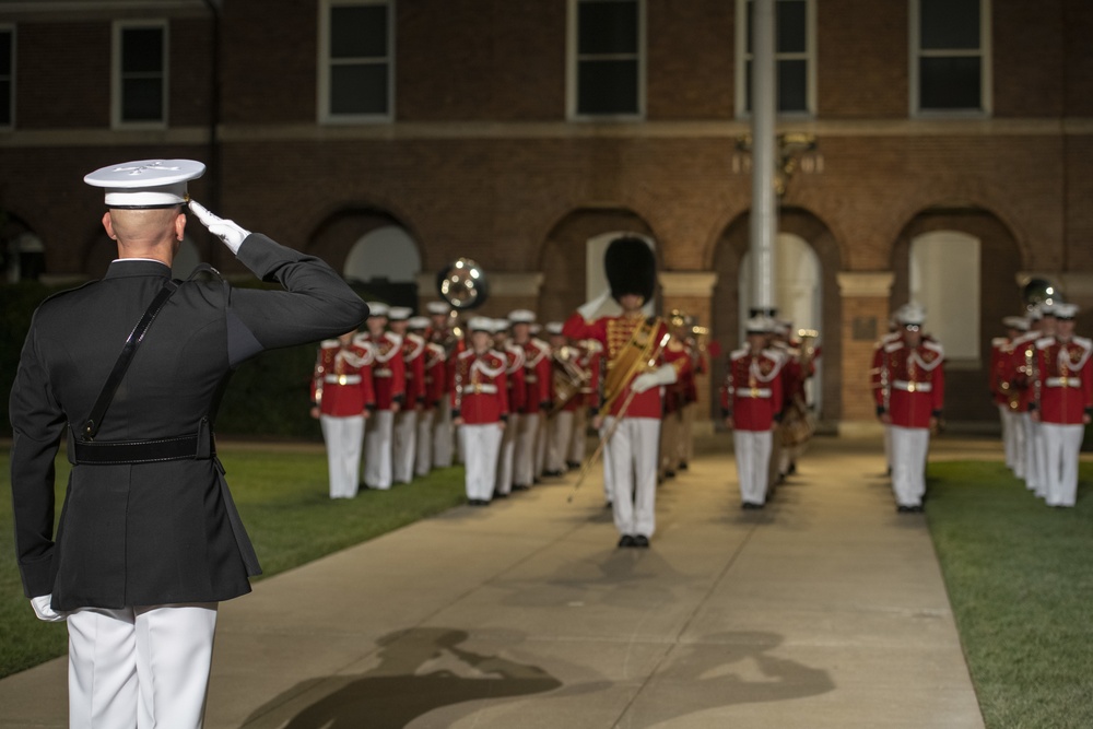 DSD Hicks attends Marine Barracks 8th and I Parade